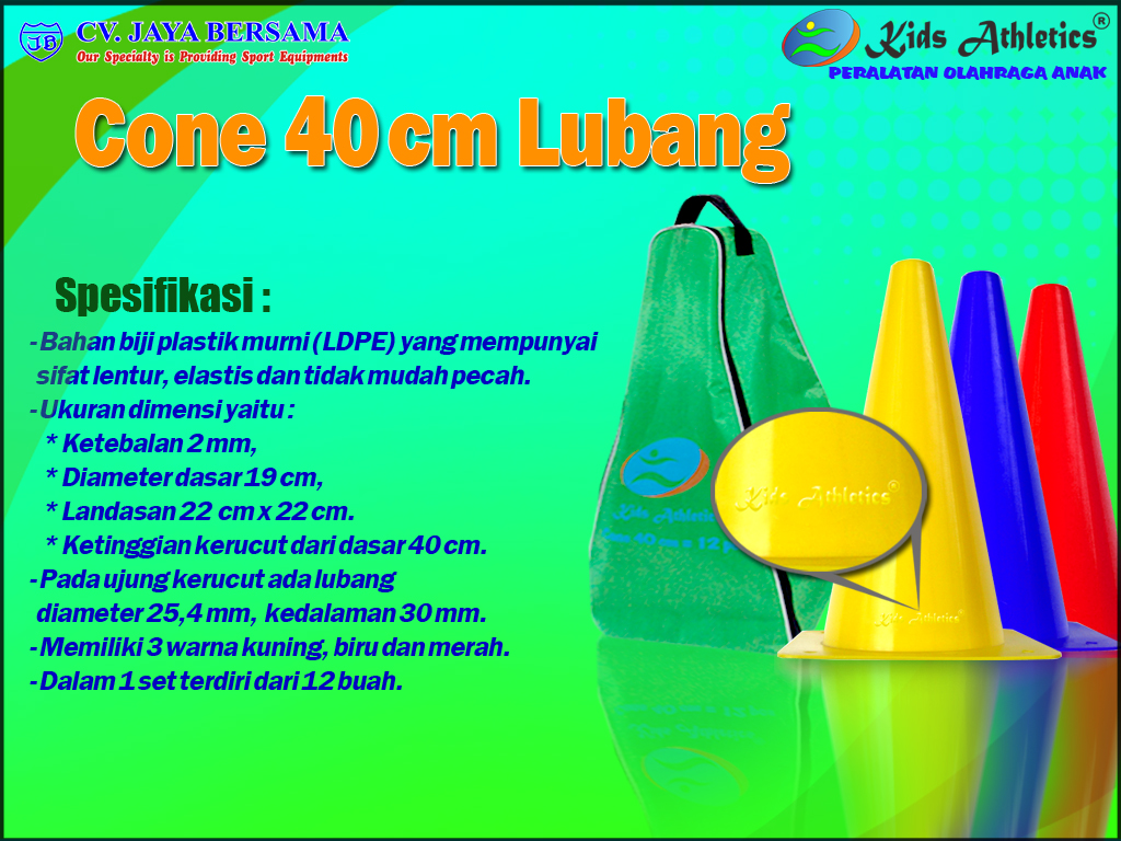 atletik kid, atletik kit, cone, cone atletik, cones dak, cones poa, kids athletics, marker, cone untuk peralatan olahraga anak, segitiga plastik, cones 40 cm, cone 40 cm lubang, sport kid, cone plastik, cone kerucut, cone untuk permainan atletik kid